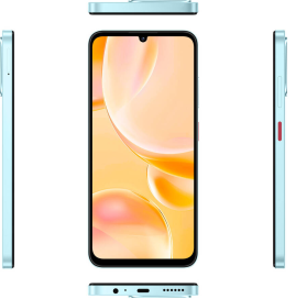 ZTE Blade A55 mint green side view2